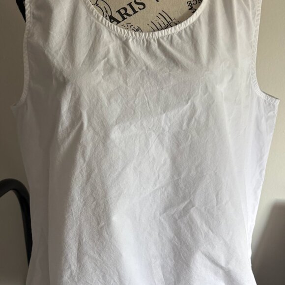 Elemente Clemente White Cotton Sleeveless Top "Stacy", Size 4 - Picture 9 of 10